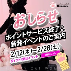 ポイント大放出企画は２月末までの開催(=^ェ^=) - ロマネ